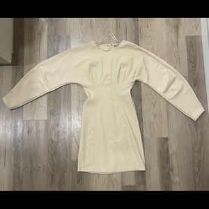 ZARA CREAM NEOPRENE BODYCON